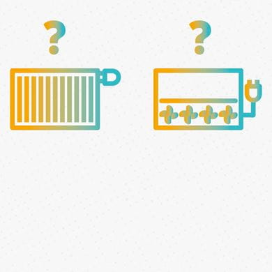 Radiators vs. fan convectors in a low temperature heating system