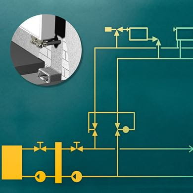 Pipe sizes and flow velocity in low temperature heating systems