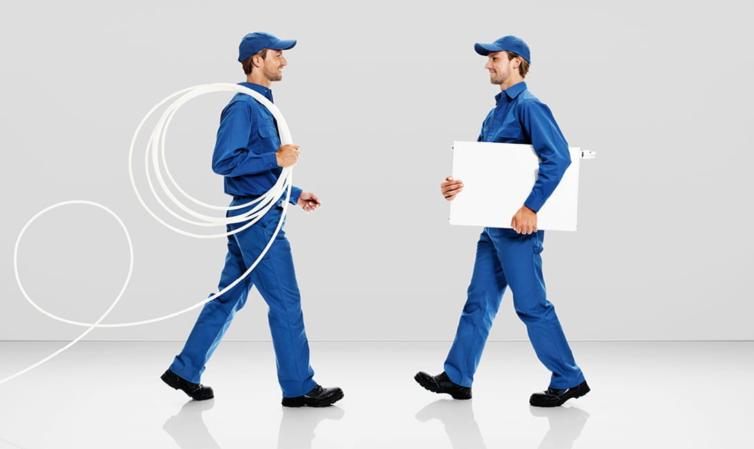 underfloor heating and radiators