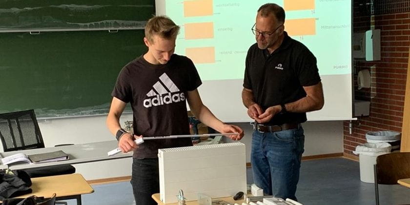 HVAC training Heiko Hanke Purmo Germany vocational schools