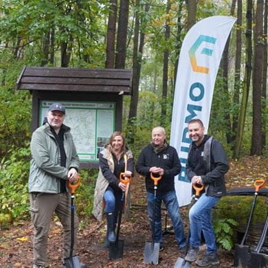 Greener future with tree planting action together with Purmo Poland
