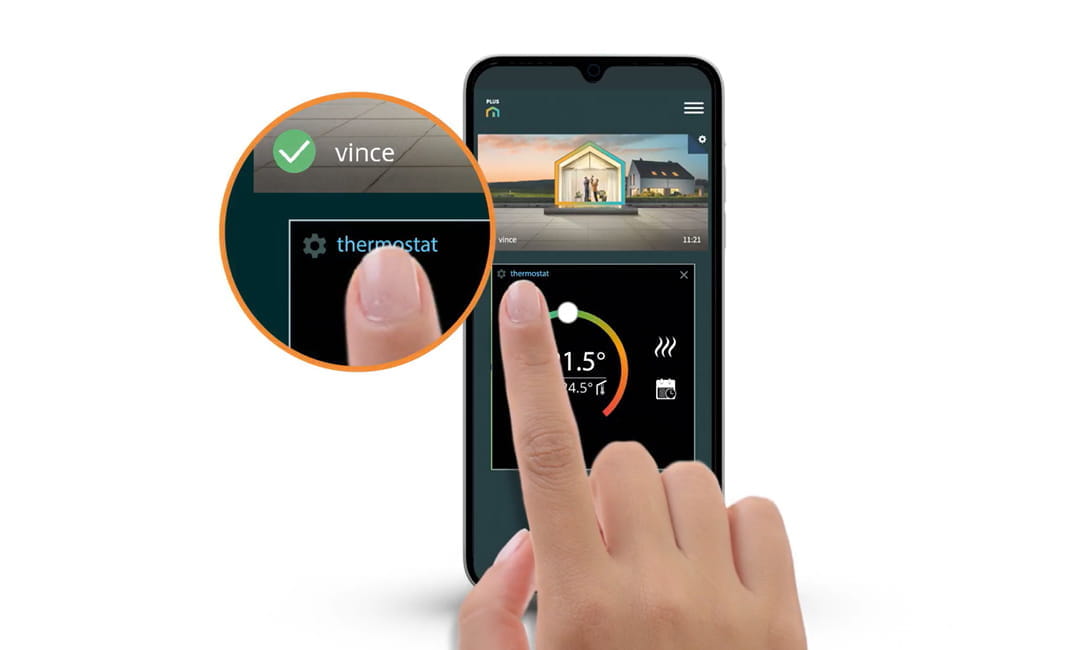 smart heating with Unisenza Plus controls and app