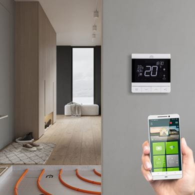 Unisenza Plus smart underfloor heating controls
