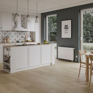 heat pump radiator Ulow-E kitchen