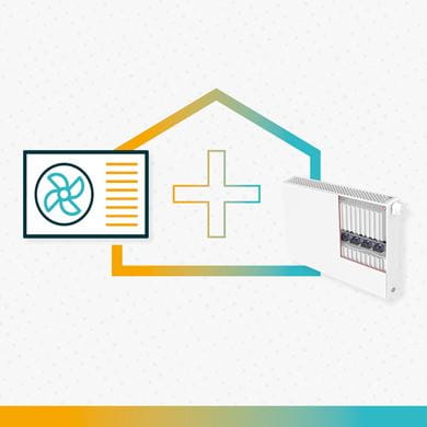 Low-temperature radiators match with heat pumps