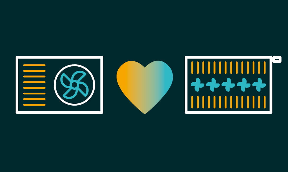 heat pumps do match with radiators