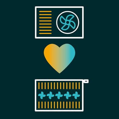 The important role of radiators in a heat pump system