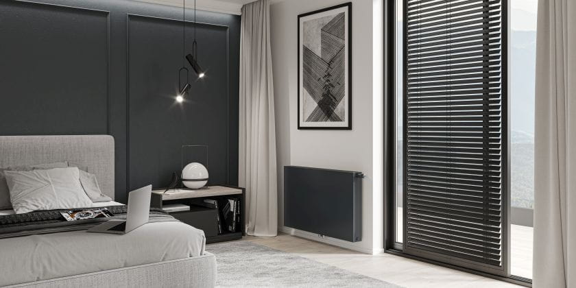 Tinos H Purmo designer radiator bedroom