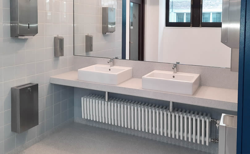 Radiators toilets Antwerp city hall