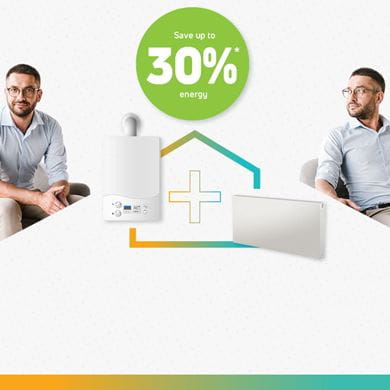 renovation heating system boiler and panel radiator