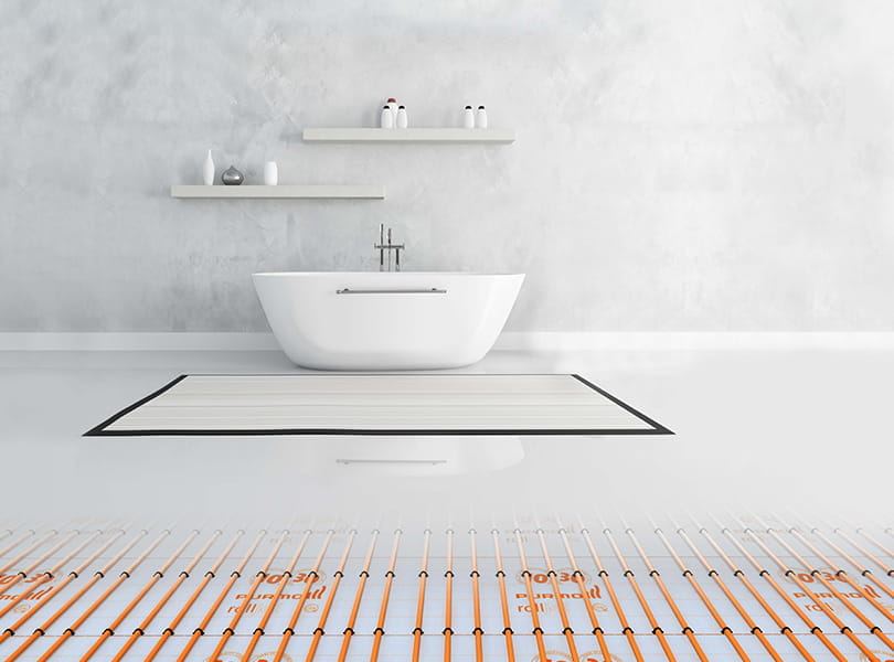 underfloor heating bathroom renovation